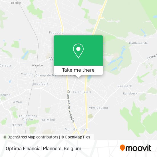 Optima Financial Planners map