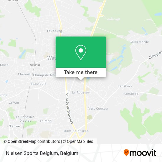 Nielsen Sports Belgium map