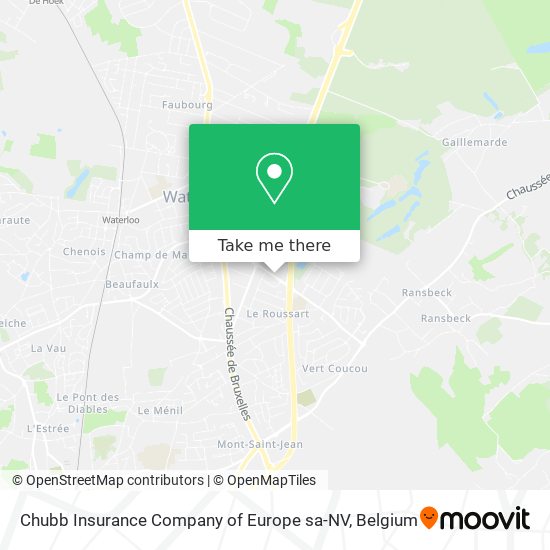 Chubb Insurance Company of Europe sa-NV map