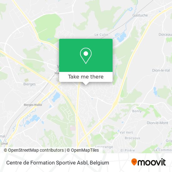 Centre de Formation Sportive Asbl map