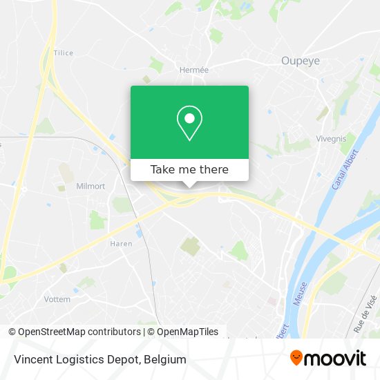 Vincent Logistics Depot map