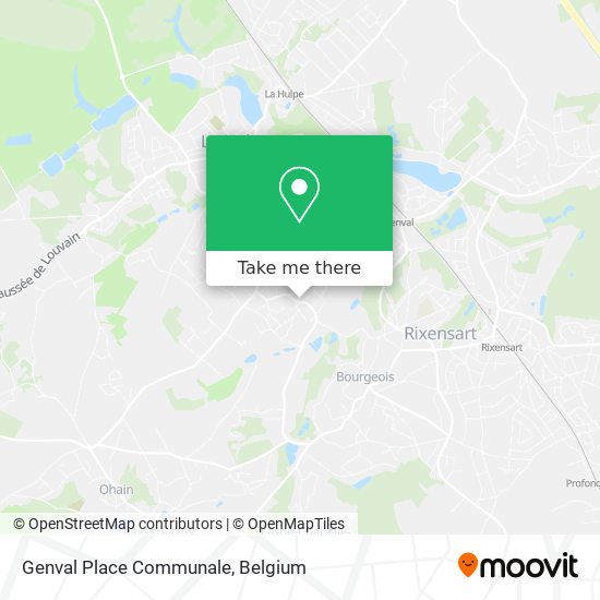 Genval Place Communale map