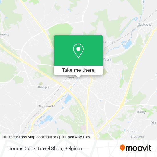 Thomas Cook Travel Shop map