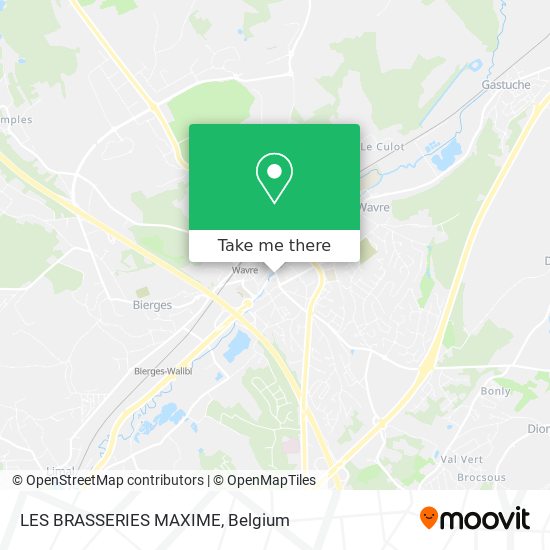 LES BRASSERIES MAXIME map