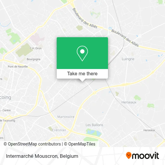 Intermarché Mouscron map