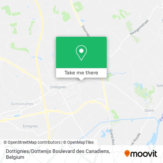 Dottignies / Dottenijs Boulevard des Canadiens map