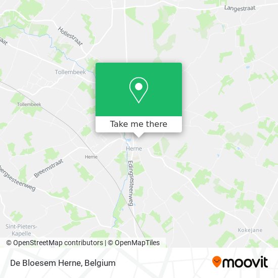 De Bloesem Herne map