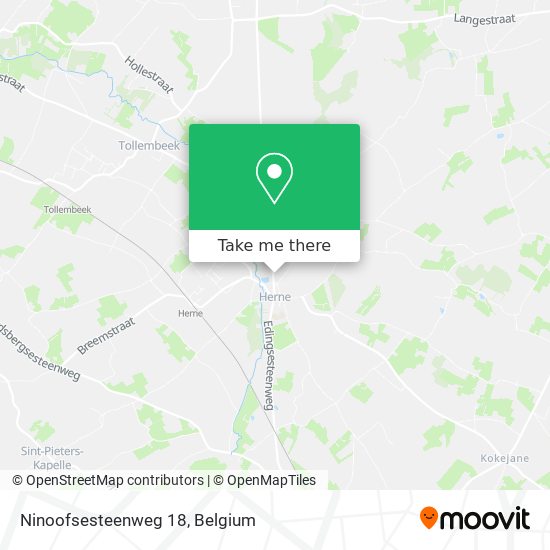 Ninoofsesteenweg 18 map