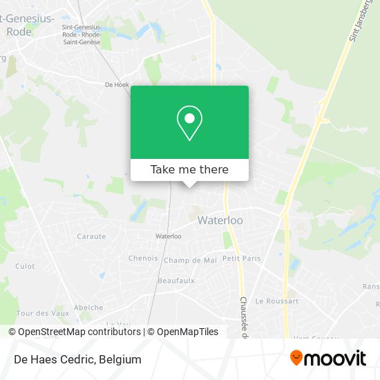 De Haes Cedric map