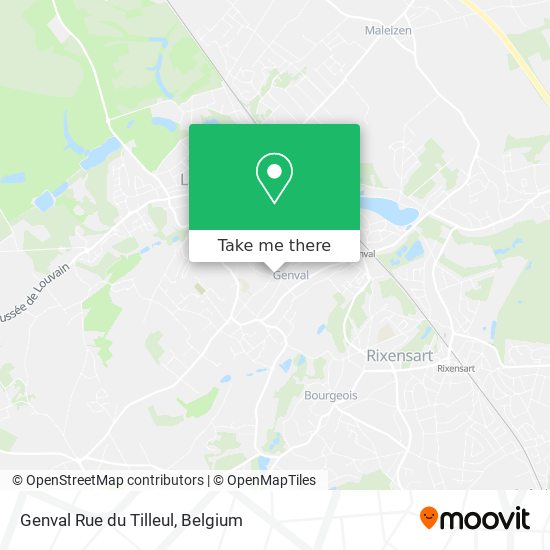 Genval Rue du Tilleul map