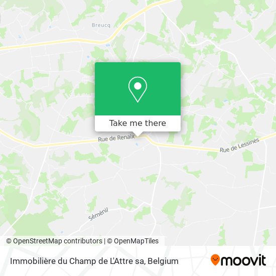 Immobilière du Champ de L'Attre sa map