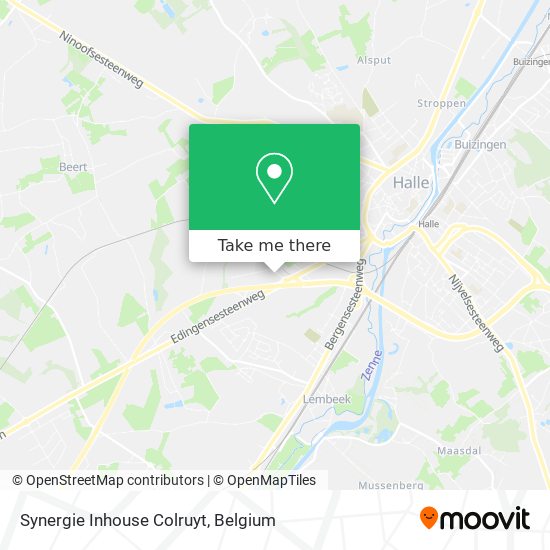 Synergie Inhouse Colruyt map