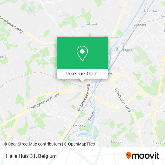 Halle Huis 31 map