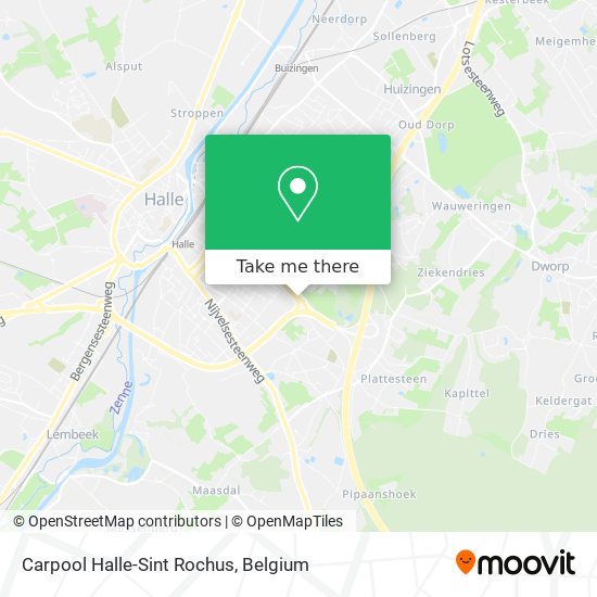 Carpool Halle-Sint Rochus plan