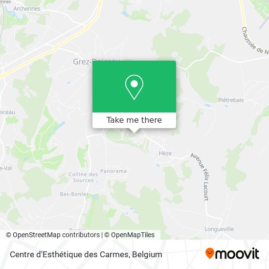 Centre d'Esthétique des Carmes plan