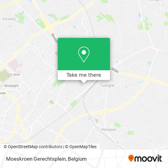 Moeskroen Gerechtsplein plan