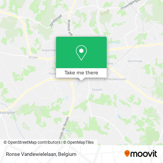 Ronse Vandewielelaan map