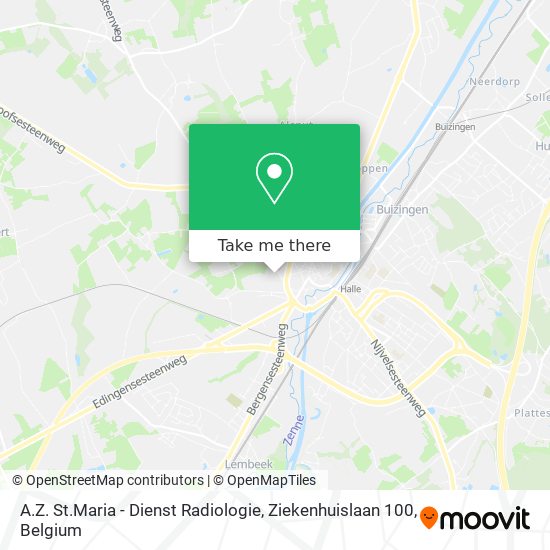 A.Z. St.Maria - Dienst Radiologie, Ziekenhuislaan 100 plan