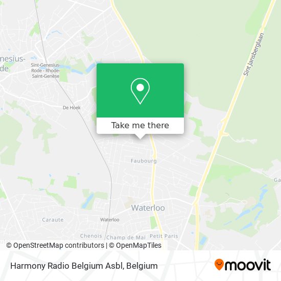 Harmony Radio Belgium Asbl map