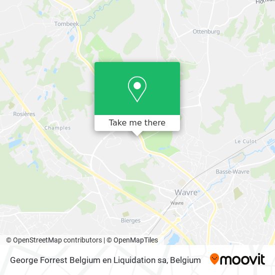 George Forrest Belgium en Liquidation sa map