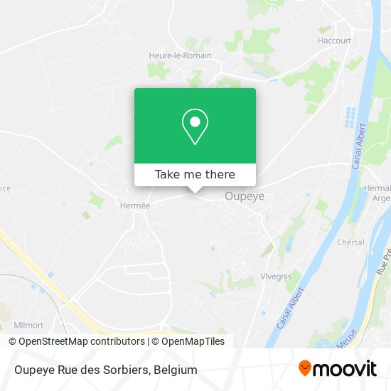 Oupeye Rue des Sorbiers map