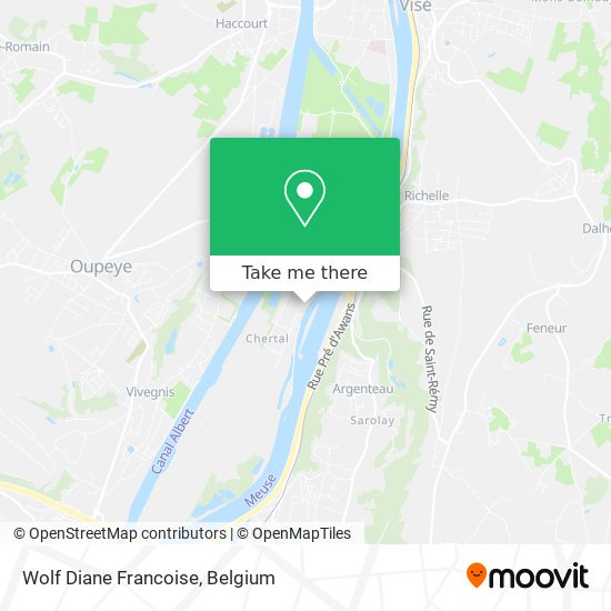 Wolf Diane Francoise map