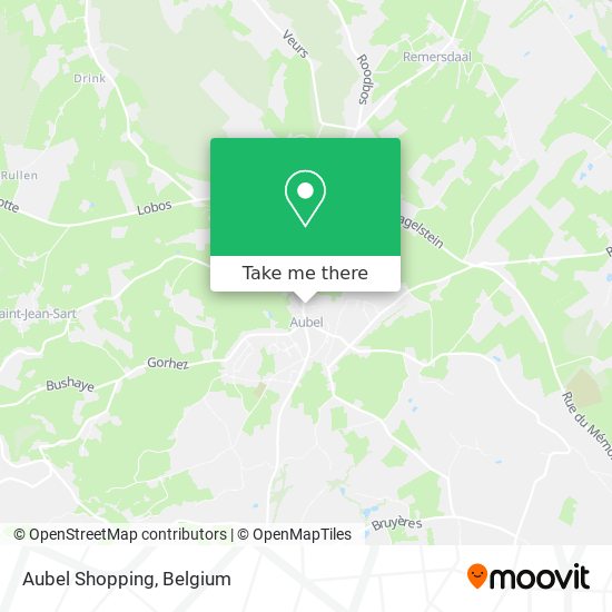 Aubel Shopping map