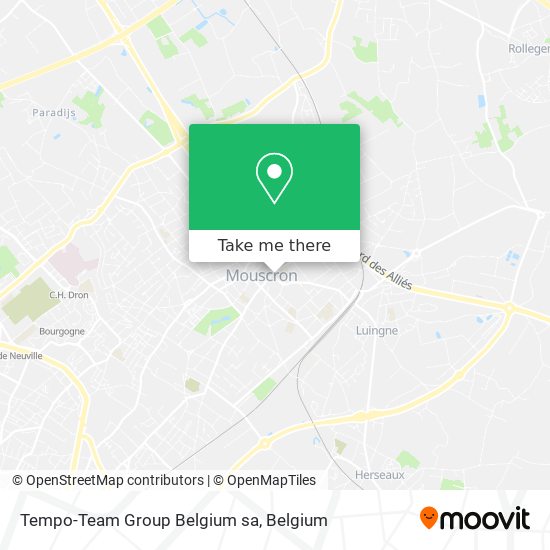 Tempo-Team Group Belgium sa map