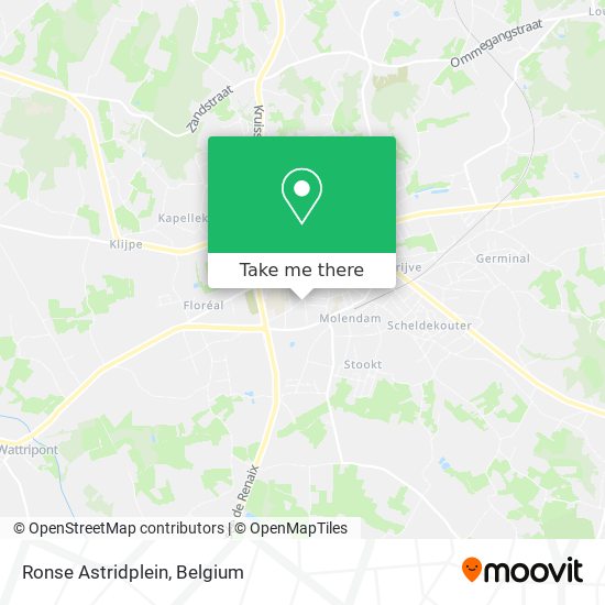 Ronse Astridplein map