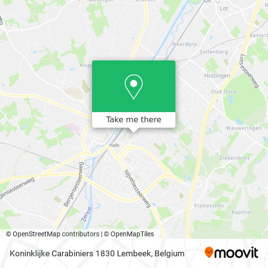 Koninklijke Carabiniers 1830 Lembeek map