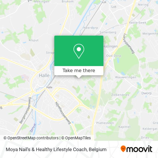 Moya Nail's & Healthy Lifestyle Coach map