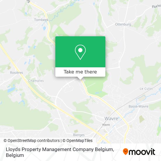 Lloyds Property Management Company Belgium map