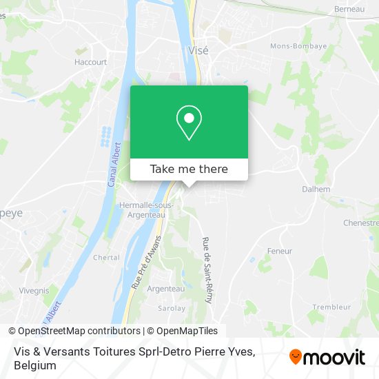 Vis & Versants Toitures Sprl-Detro Pierre Yves map