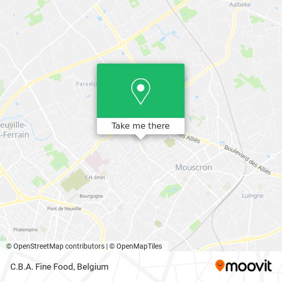 C.B.A. Fine Food map