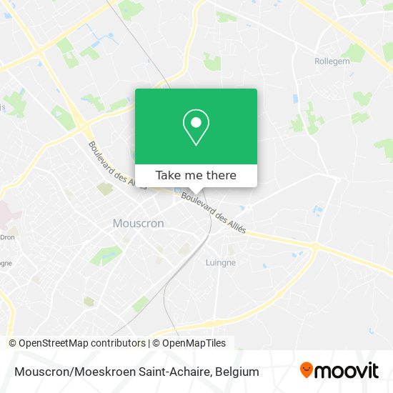 Mouscron / Moeskroen Saint-Achaire map