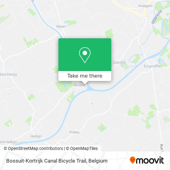 Bossuit-Kortrijk Canal Bicycle Trail map