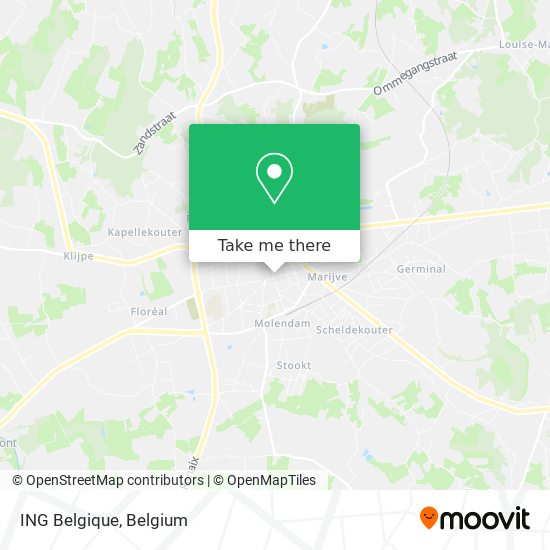 ING Belgique map