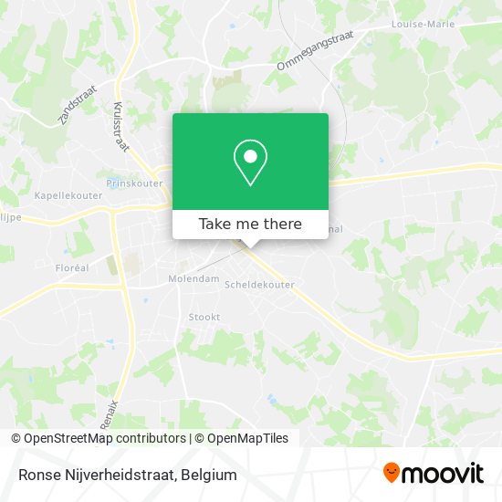 Ronse Nijverheidstraat map