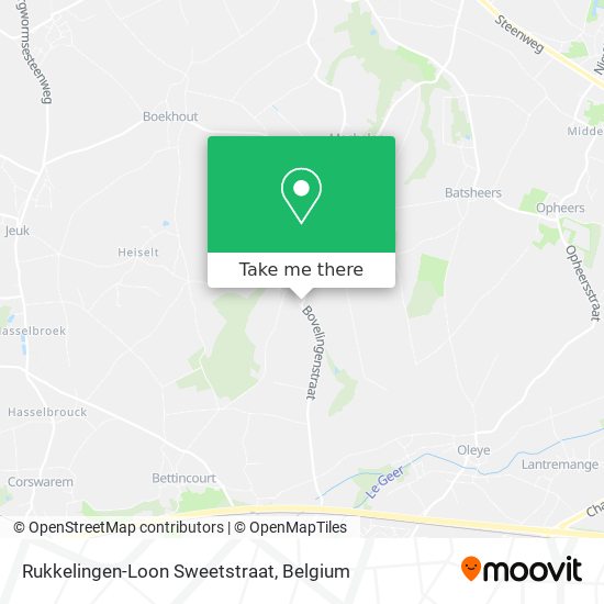 Rukkelingen-Loon Sweetstraat map