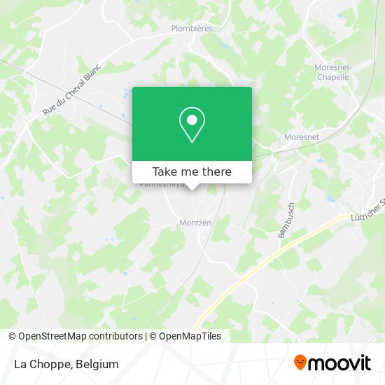 La Choppe map