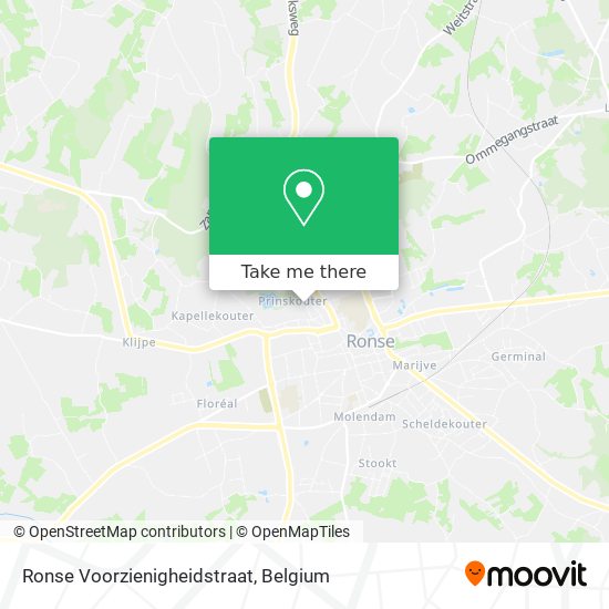 Ronse Voorzienigheidstraat map