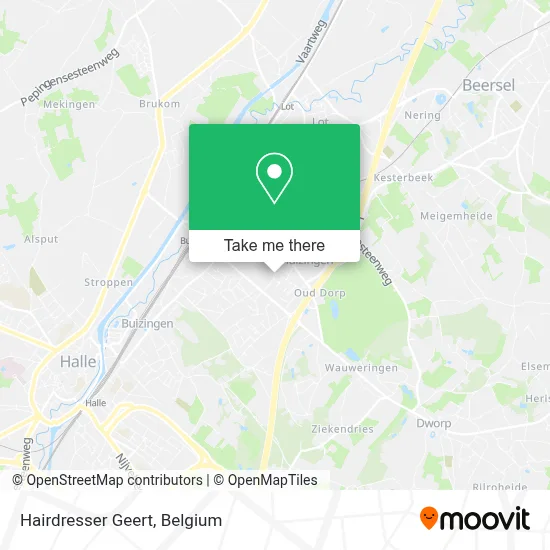 Hairdresser Geert map