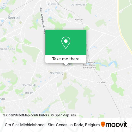Cm Sint-Michielsbond - Sint-Genesius-Rode map