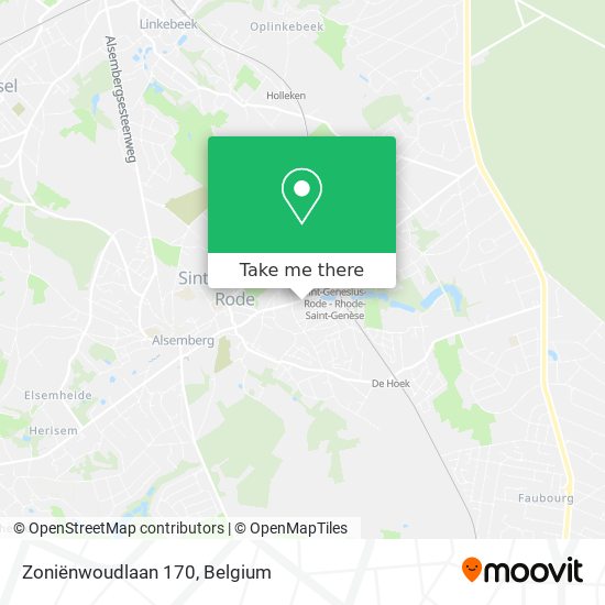 Zoniënwoudlaan 170 plan