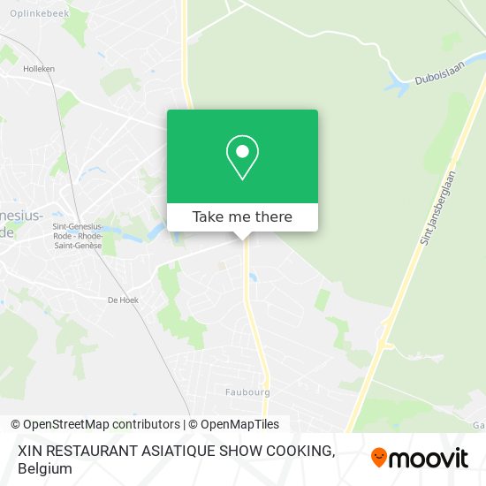 XIN RESTAURANT ASIATIQUE SHOW COOKING plan