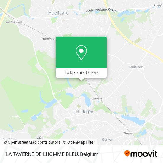 LA TAVERNE DE L'HOMME BLEU map