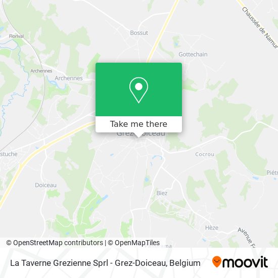 La Taverne Grezienne Sprl - Grez-Doiceau plan