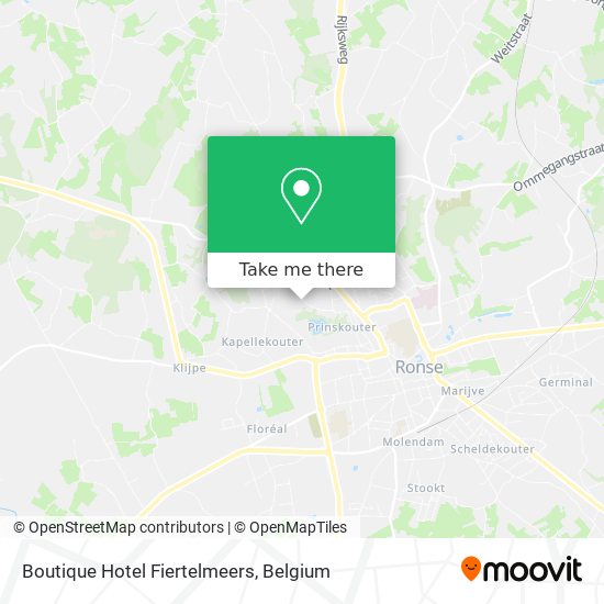 Boutique Hotel Fiertelmeers map