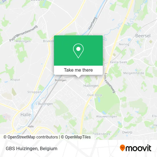 GBS Huizingen map