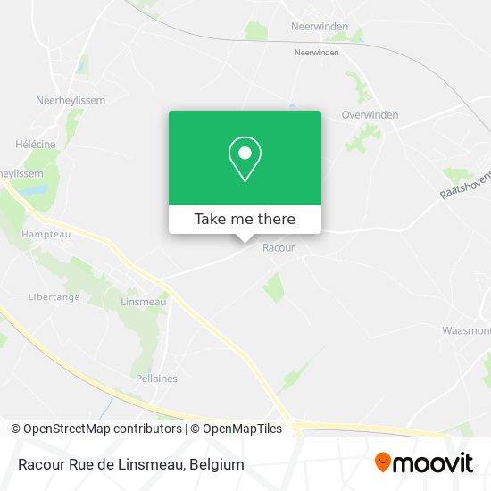 Racour Rue de Linsmeau map